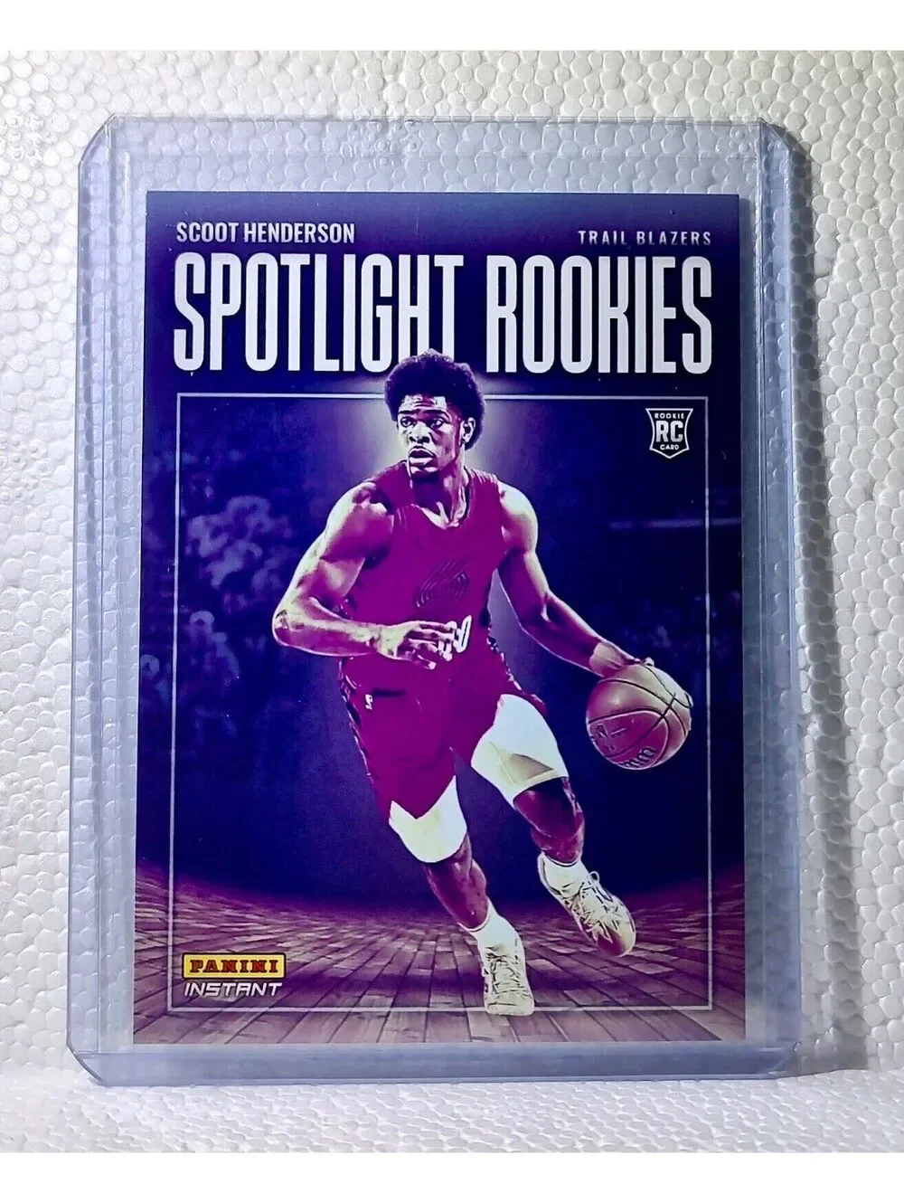Scoot Henderson 2023-24 Panini #3 NBA Spotlight Rookies Card Trail Blazers 1/209